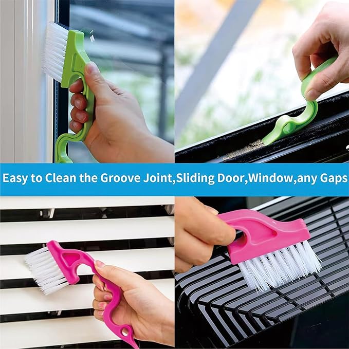 14 Pcs Crevice Cleaning Brush, Corner Brush, Screen Cleaner Brush, Cleaning Tools for Housekeeping, Garbage Disposal Cleaner Brush, Window Track Cleaning Tools, Kitchen (14pcs)