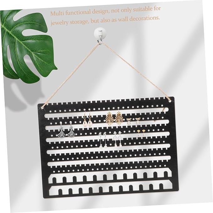 BESPORTBLE Hanging Jewelry Organizer Wall Mount Earring Holder for Studs Dangle Pierced Earring Storage Display