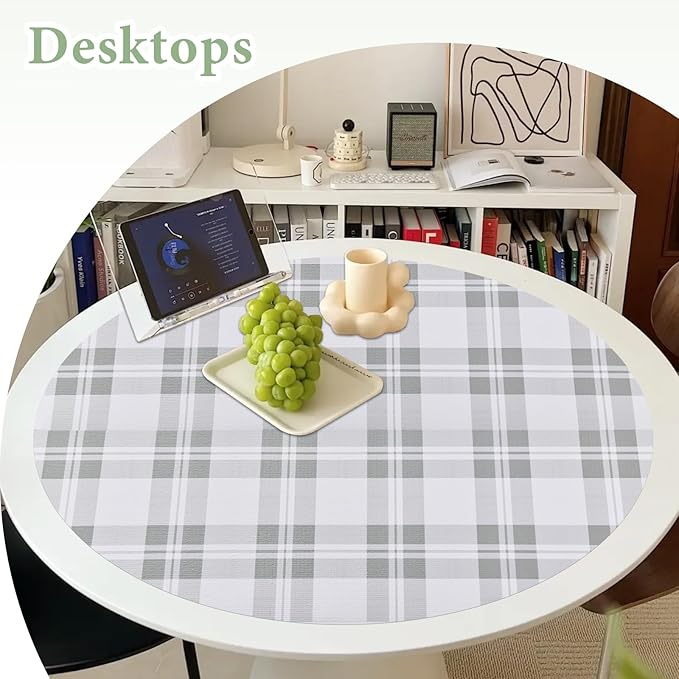 Drawer and Shelf Liner for Kitchen Cabinet: 17 in X 30 Ft Non Slip Waterproof Shelf Paper Non Adhesive Refrigerator Liners Light Grey Lattice Easy Liners for Bathroom