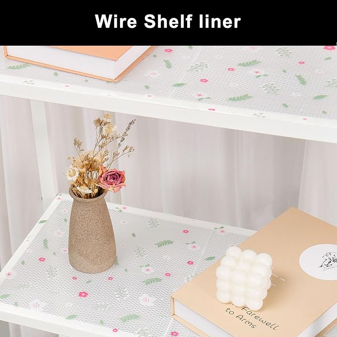 Cooyes Shelf Liner – Premium Non-Adhesive Cabinet & Drawer Liner for Kitchen – Waterproof Shelf Paper with Modern Pattern – Durable EVA Cabinet Mat – Easy to Cut （24" W x 120" L）