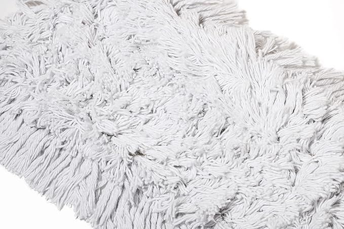 24 Inch Commercial Dust Mop Replacement Head – Reusable Cotton Dust Mop Refill for Floor Cleaning and Janitorial Use