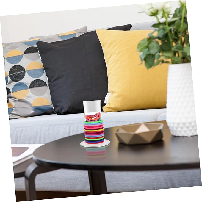 Veemoon Hair Tie Holder Stand Hair Accessories Organizer Acrylic Bracelet Holder for Vanity