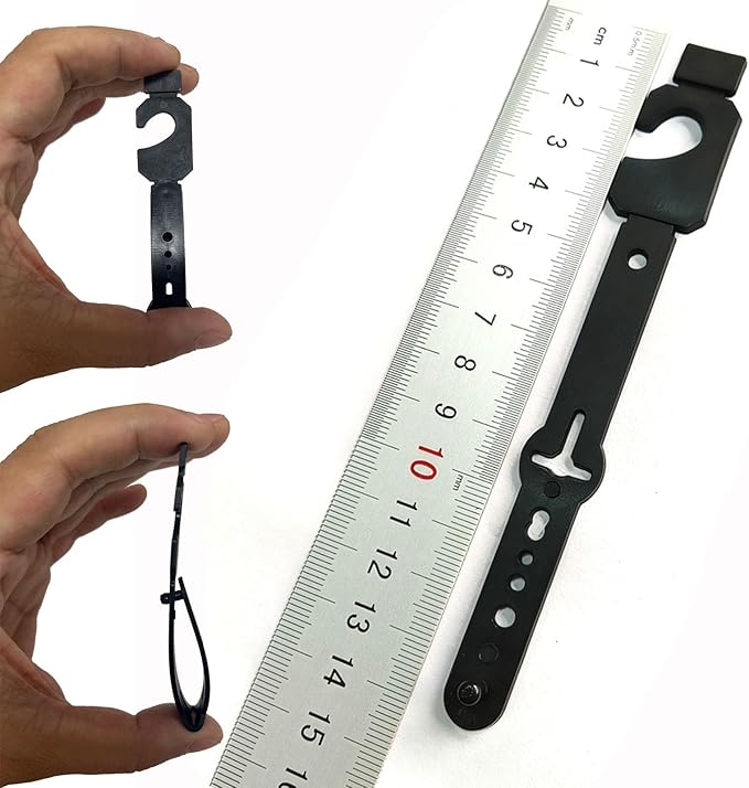 100 Pack Belt Hangers, Space Saving Organizer for Belts, Ties, Scarves - Closet and Store Display Accessories