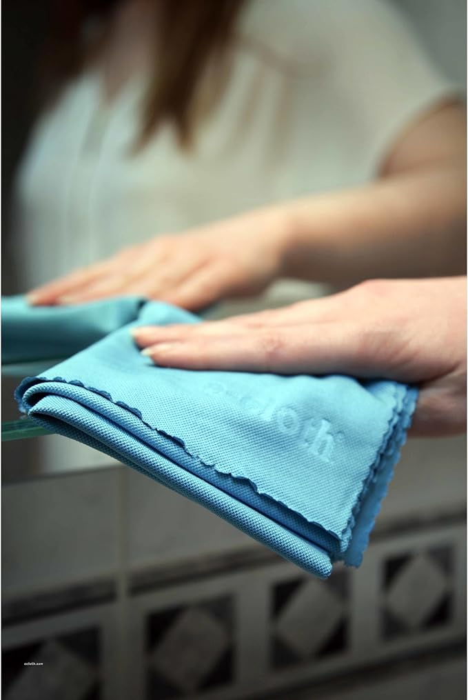 E-Cloth Home Cleaning Set, Premium Microfiber Cleaning Cloth, Household Cleaning Tools & Supplies for Dusting, Bathroom, Kitchen & Cars, Washable & Reusable, 100 Wash Guarantee, 8 Piece Set