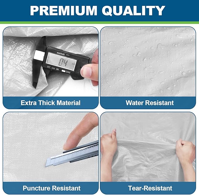TICONN Mattress Bags for Moving, Heavy Duty Twin Mattress Cover Storage Bag with Full-Around Handle and Adjustable Buckles (Clear, Twin)
