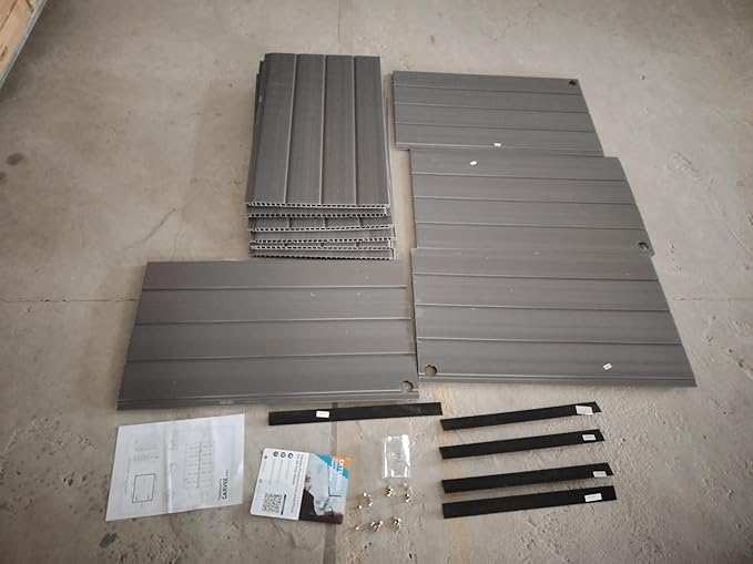 6x8 FT Galvanized Steel Shed Floor Kit, Heavy Duty Metal Base for Outdoor Storage Shed, Rust-Resistant Floor Panel for Garden Tool House - This is The Actual Floor (Floor Only)