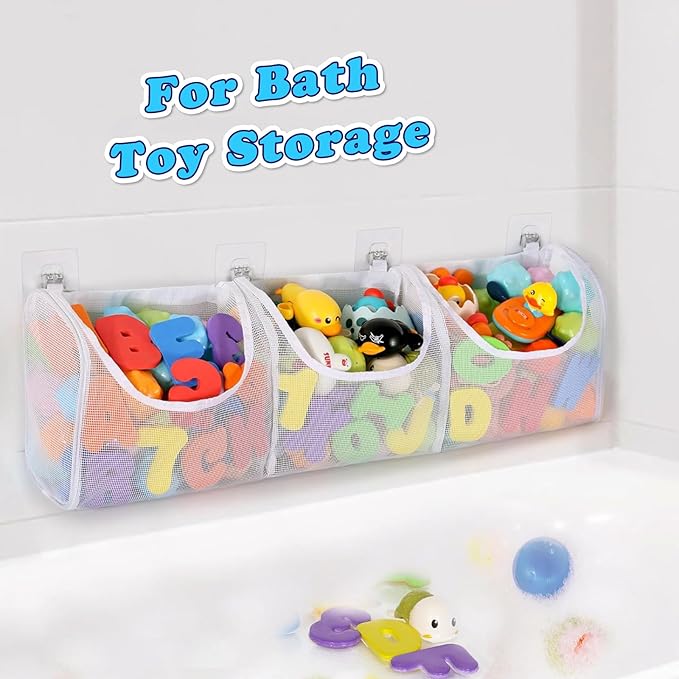 12 Pack Shower Caddy Adhesive, Upgrade Thick Bath Toy Storage Shelf Replacements, Waterproof Adhesive Hooks Strips Hangers for Kitchen Racks, Bathroom Storage, Shower Basket & Soap Holder