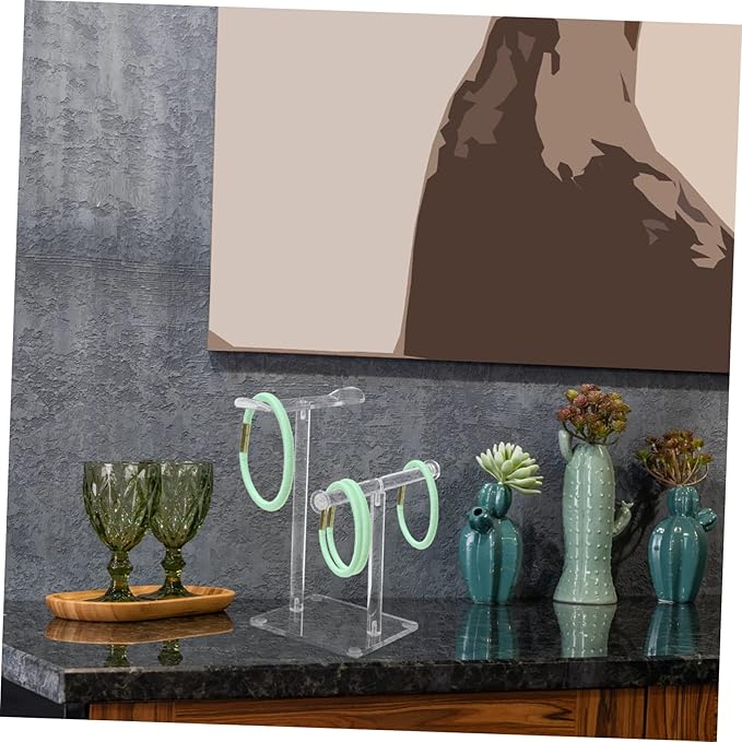 LIFKOME Acrylic Headband Display Stand Hair Accessories Organizer for Easy for Boutiques and Home Use Hairband Rack