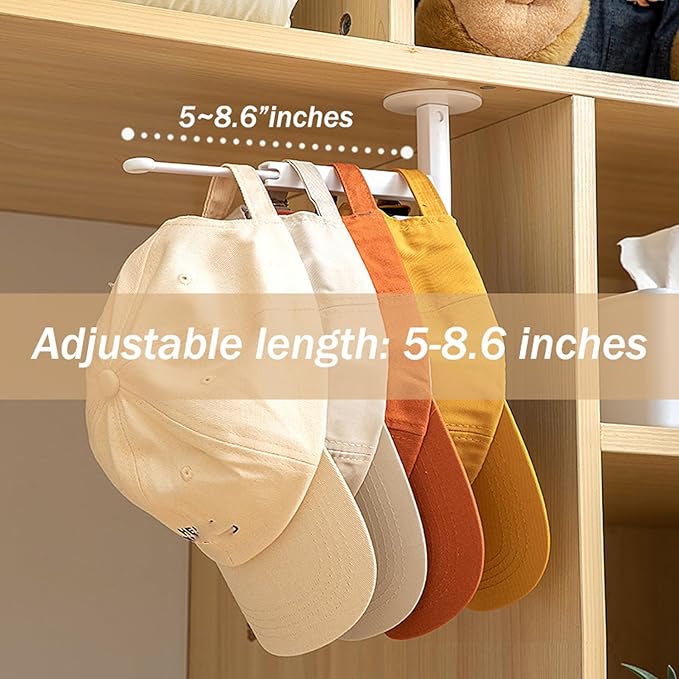 MORNITE 4-Pack Adhesive Headband Holder Organizer, Stretchable Wall Scrunchie Storage for Hair Ties, Hairbands, Claw Clips, Hair Brushes, Makeup Accessories, White