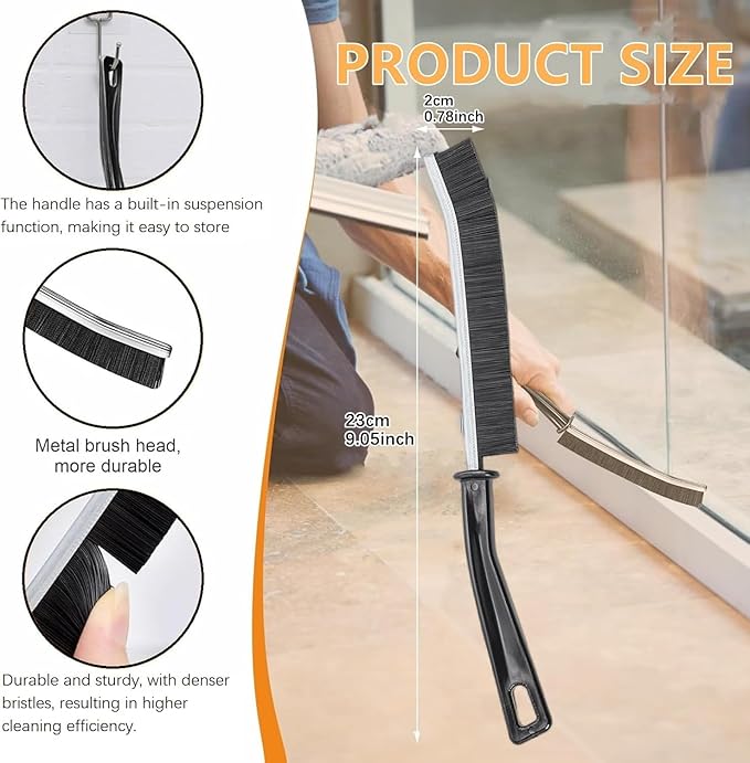 6Pcs Crevice Cleaning Brush, Cleaning Tools for Household Use, Multifunctional Gap Cleaning Supplies for Kitchen, Toilet, Bathroom, Vehicle, Window, Faucets, Grout, Home