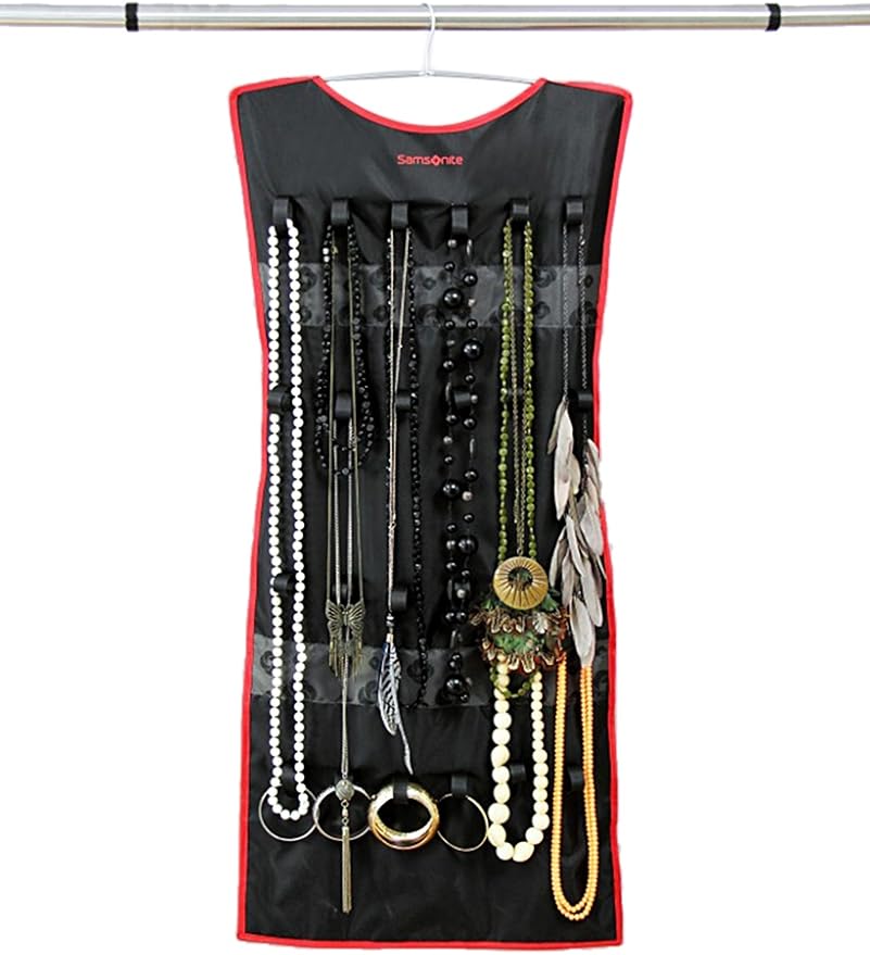Samsonite Jewelry Organizer, Charcoal/Red