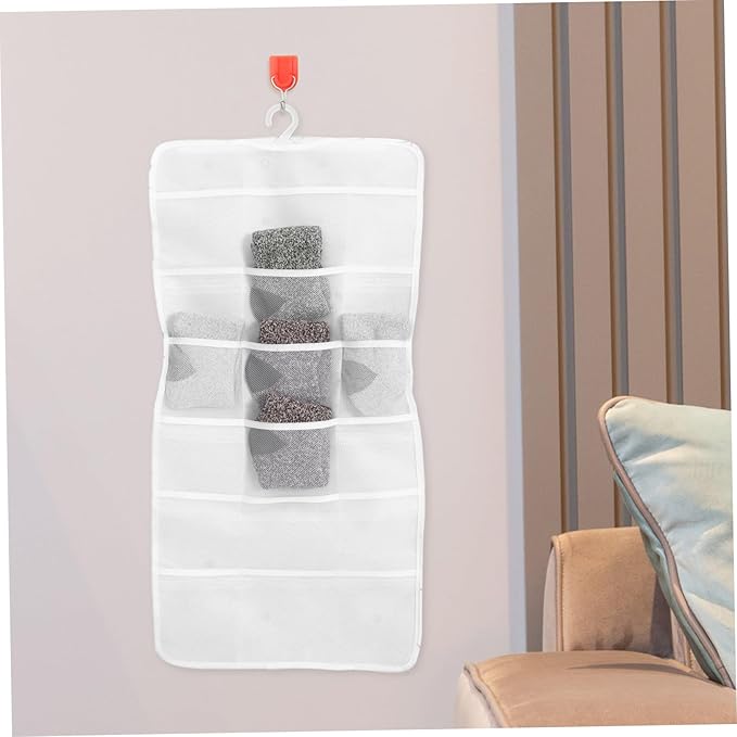 Hanging Hair Accessories Organizer Wall Pouch for Headbands Hair Clips Bows Non Woven Storage for Bedroom Restroom for Daily Use