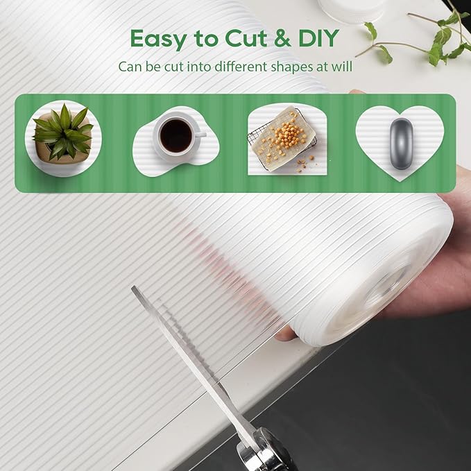 Anoak Shelf Liner - Non-Slip Cabinet Liner, 16 Inch x 30 FT(360 Inch) Durable Waterproof Washable Oil-Proof for Kitchen Cabinet, Shelves, Refrigerator, Storage, Desks, Non Adhesive