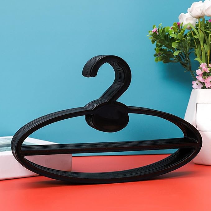 20 X Scarf Shawl Tie Organizer Accessories Holder Portable Neckerchief Rack Display Space Saving Closet Organizer (Black 17cm)