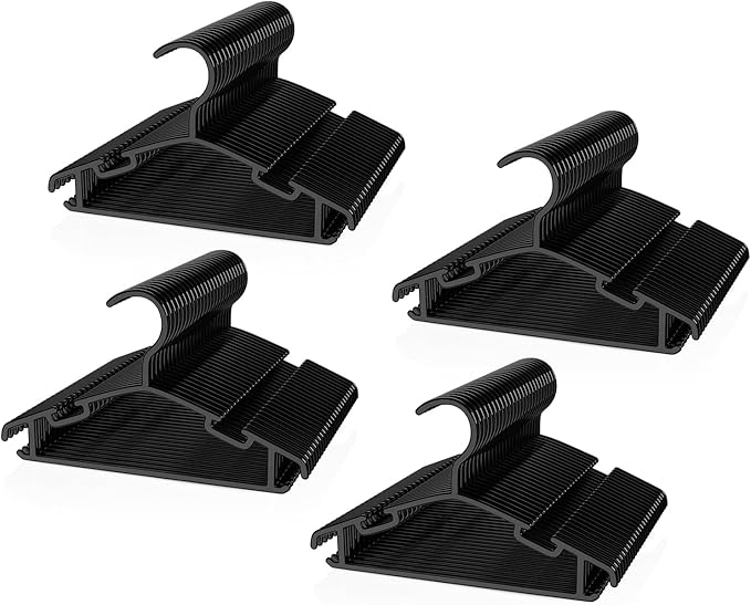 Kids Plastic Hangers, Baby Clothes Hangers for Closet 100 Packs Non-Slip Toddler Hangers for Infant Child Clothing for Pants Coats Skirts (Black)
