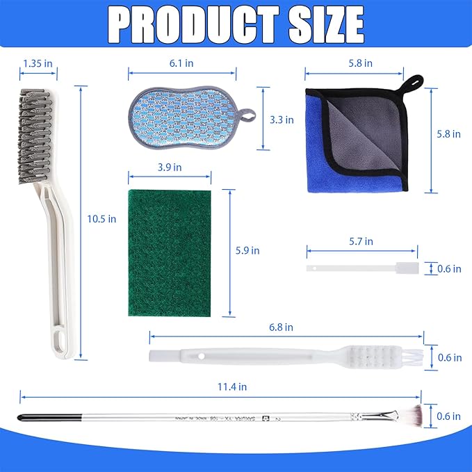 Toaster Cleaning Tools Set, Toaster Cleaner Brush, Toaster Accessories, Suitable for All Types of Toasters（17 Pcs）