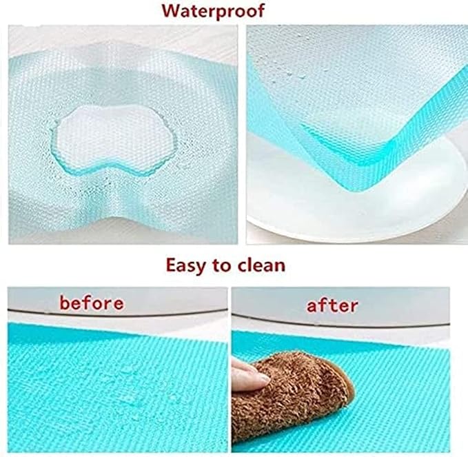 7 PCS Shelf Mats Refrigerator Liners Washable Refrigerator Pads Fridge Mats Drawer Placemats Home Kitchen Gadgets Accessories Organization for Top Freezer(2green+2pink+3blue)