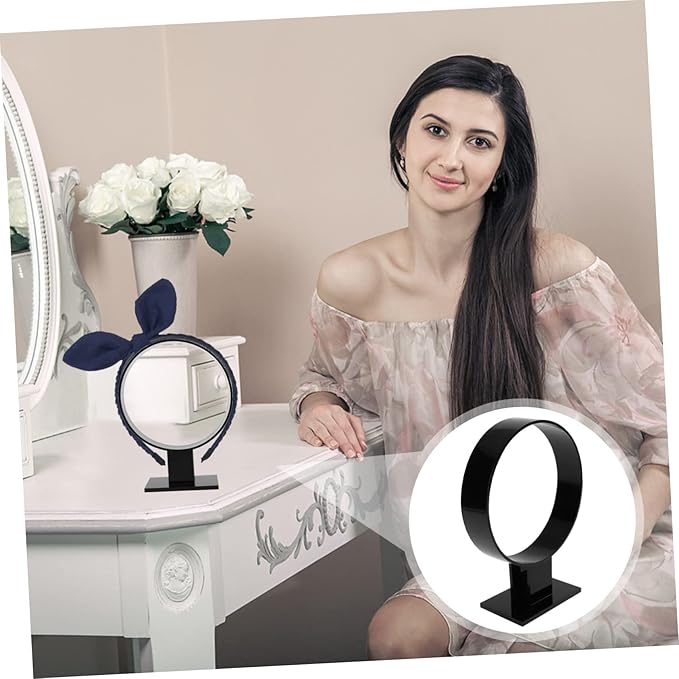VALICLUD Acrylic Hairband Display Stand Head Hoop Display Shelf for Hair Accessories Stylish Simple