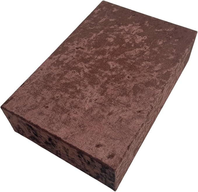 AgentMoon Luxury Velour Ties Storage Organizer with 6 Compartments,Dresser Drawer Wardrobe Storage Box for Headscarf and Belts,Bras, Bow Ties,Ribbons.12 x 8 x 3 inches. (Brown)
