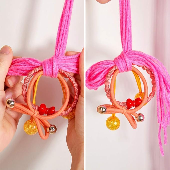Beinou Hair Clips Holder Unicorn Hairbow Holder Colorful Yarn Tassel Headband Holder Organizer Shy Unicorn Face Home Decor Hair Accessories Storage for Girls Unicorn Party