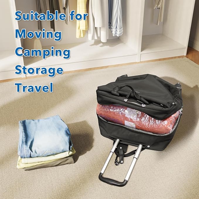 MEIQIHOME Vacuum Storage Bags, Space Saver Sealer Bags,Vacuum seal bags for clothing, Pillows, Comforters, Blankets, Bedding,36 Pack cordless travel vacuum bag set