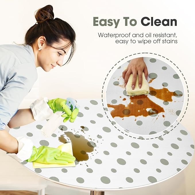 Beautysaid Shelf and Drawer Liner for Kitchen Cabinet, Non Adhesive Non Slip Shelf Paper Waterproof Washable Thickened for Dresser Pantry Shelve Bathroom Protector Liner(Polka Dot,23.6 in x 20 FT)