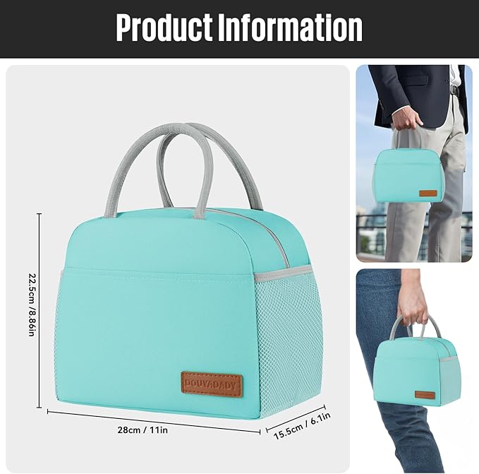 Lunch Bag Women/Men Lunch Box Women/Men (Cyan)