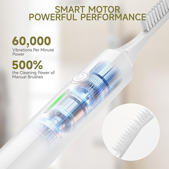 Electric Crevice Cleaning Brush, IPX7 Waterproof Electric Grout Scrub Brush with 2 Replaceable Heads, Power Shower Scrubber for Tile, Kitchen, Bathroom, Window Track & Toilet