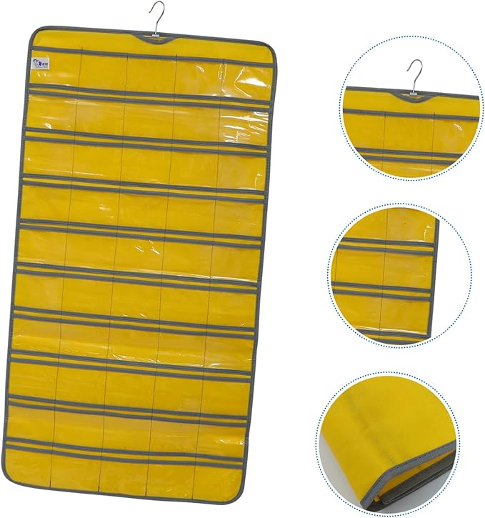 over The Door Organizer 50 Pockets Capacity Door Hanging Storage Card Pocket Underwear Sock Storage