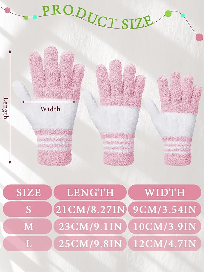 Patelai 3 Pairs Microfiber Plant Dusting Gloves Leaf Cleaning Gloves for Indoor Plants, Blinds, Furniture, House(Yellow, Blue, Pink, White,Small)