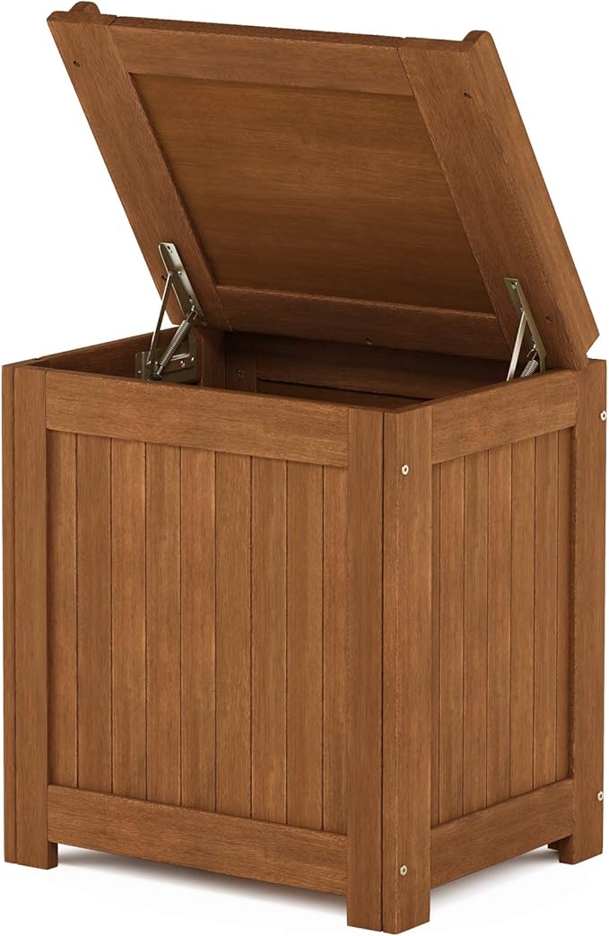 Furinno FG19749 Tioman Outdoor Hardwood Storage Box, Natural
