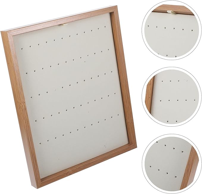 Alipis Wooden Earring Jewelry Holder Stand Earstuds Organizer Rack for Women Jewelry Display Storage Accessory Organizer for Indoor and Personal Use