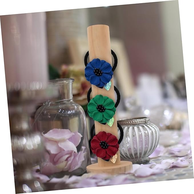 Veemoon Hair Tie Storage Rack Premium Hair Accessories Organizer Desktop Scrunchy Holder and Bracelets Girl Room Decor