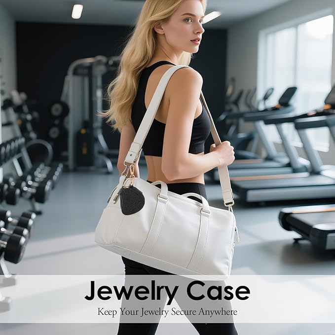 Jewelry Ring Holder Keychain – Portable Travel Gym Jewelry Storage Case for Rings Earrings Studs Necklace, Mini Jewelry Organizer Box Gym/Sports Jewelry Case (Jewelry Holder-Blue)