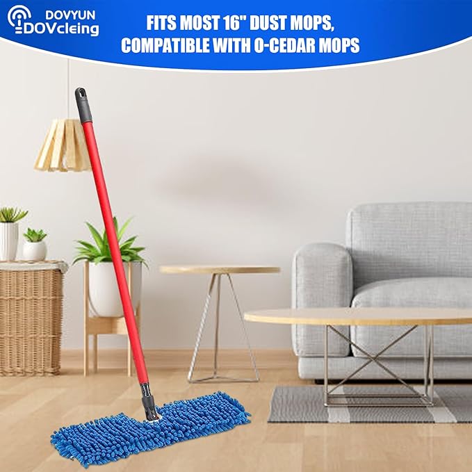 2 Pack Microfiber Mop Refills Compatible with O-Cedar Dual-Action Flip Mop Resuable Replacement Mop Heads for Dry & Wet Use