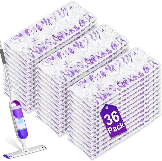 36 Count Power Mop Pads Refills for Swiffer Power Mop Pads,Compatible with Swiffer Power Mop Refills Replacement Disposable Power Mopping Pads Refills for Multi-Surface Floor Cleaning
