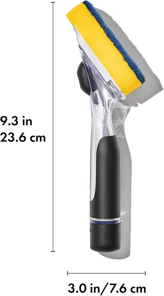 OXO New Good Grips Soap Dispensing Dish Scrub, Yellow