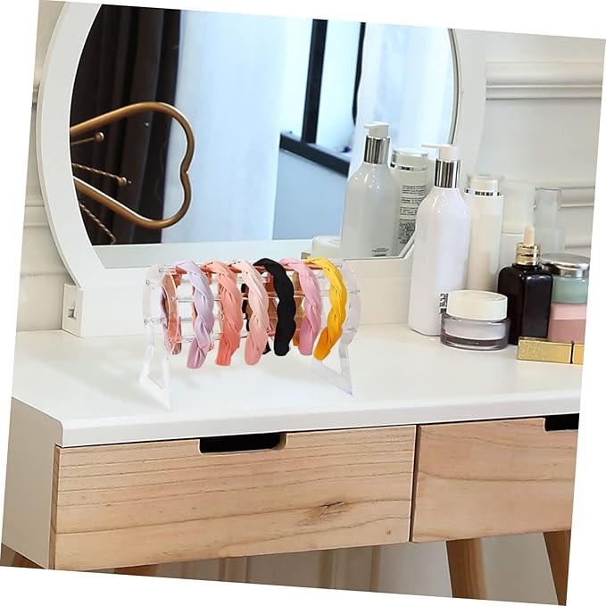 Headwrap Headband Rack Elastic Headband Holder Hair Accessory Organizer Compact Display Stand Tidy Desk