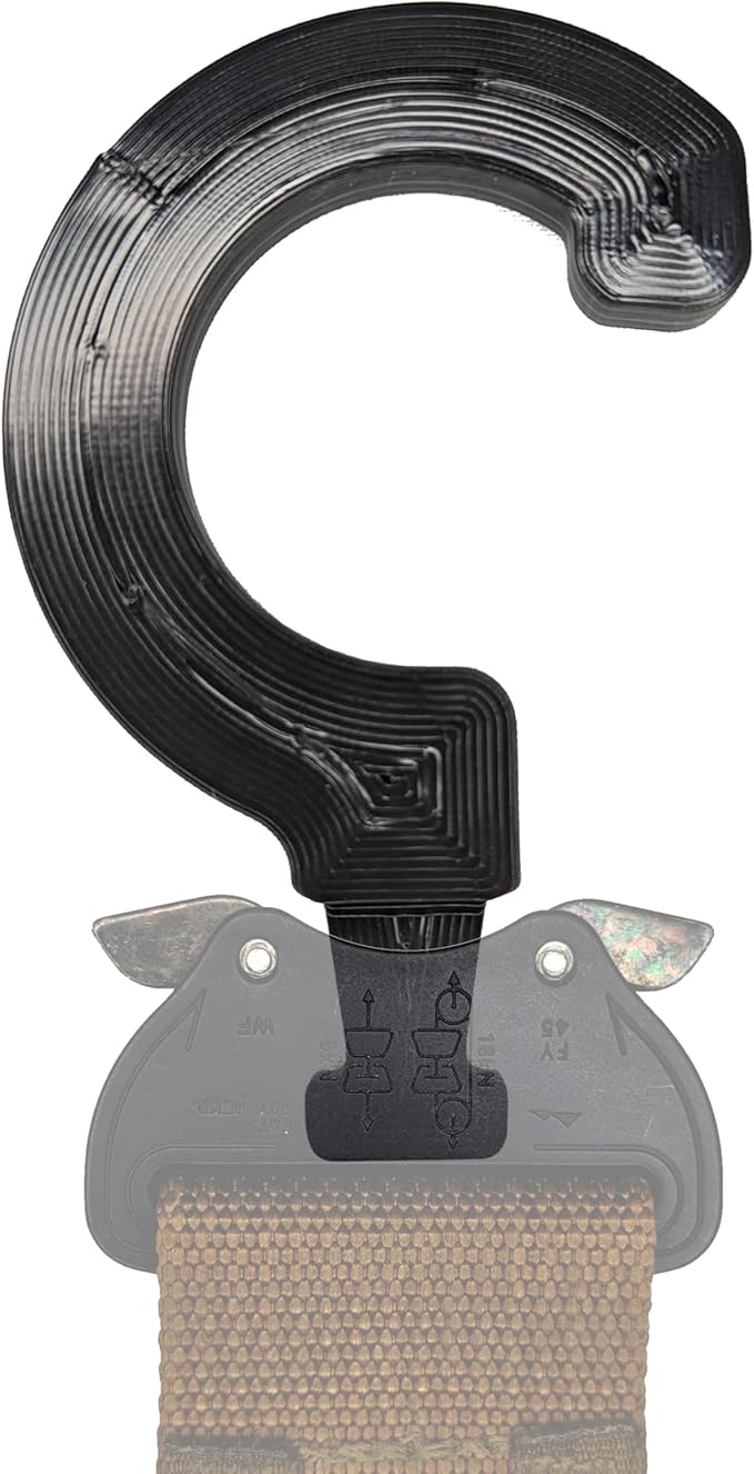 Cobra Buckle Belt Hanger Gear Mount Holder Storage Rack Tactical D Ring (Normal, White)