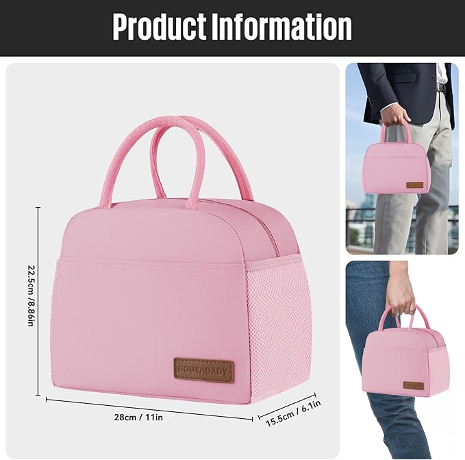 Lunch Bag Women/Men Lunch Box Women/Men (pink)