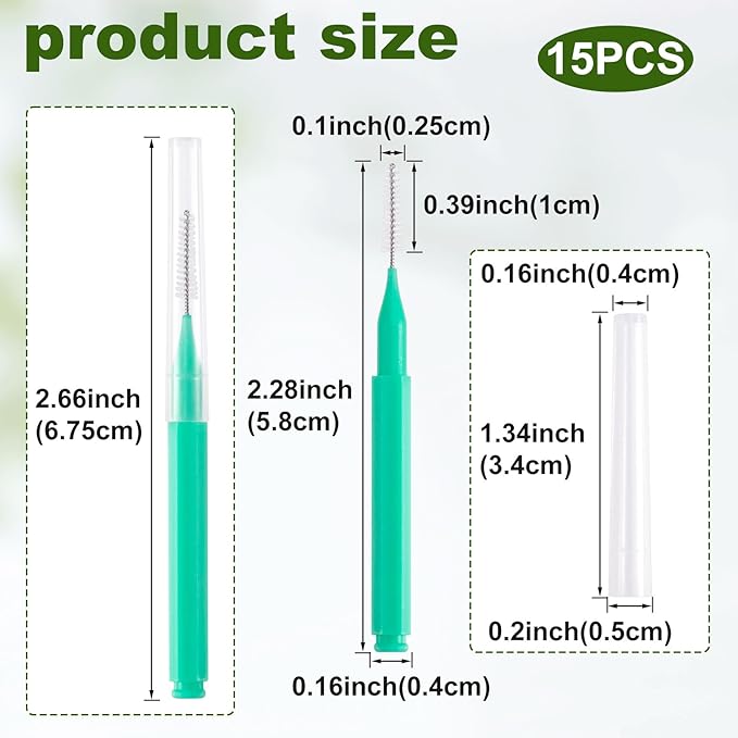 15pcs Shower Head Cleaning Brushes, Picks, Small Hole Gap Showerhead Cleaner Picks, Anti Clogging Green Shower Nozzle Household Tool for Bathroom Crevice