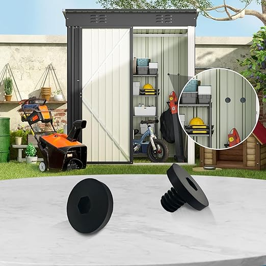 20 PCS Replacement Bolts Compatible with Suncast Storage Sheds for Suncast/Craftsman Resin Storage Sheds, Replacement Screws Compatible with Suncast Storage Sheds Shed Accessories (20, Black, 3/8)