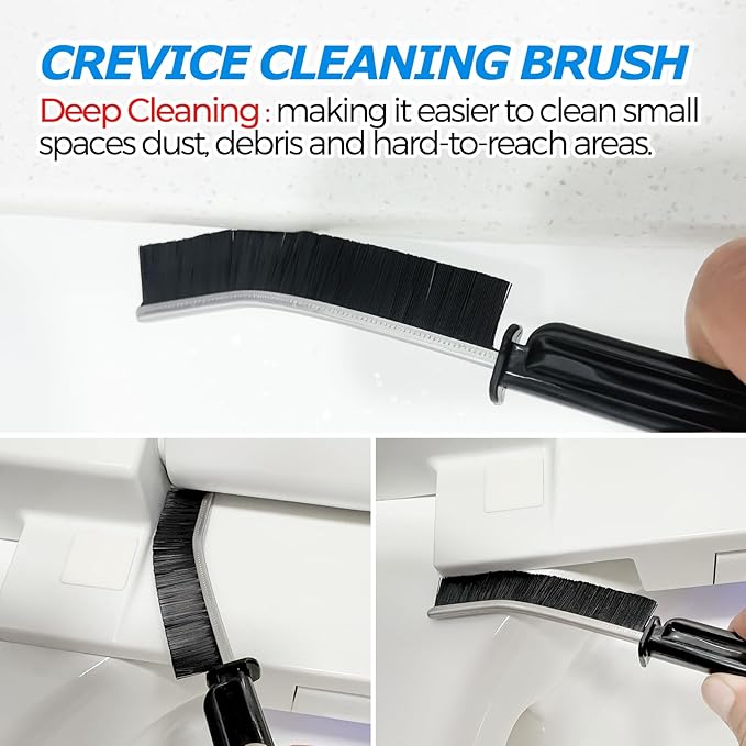 3 in 1 Toilet Brush and Plunger Set,Toilet Bowl Brush Plunger Set,Toilet Brush Plunger Combo,Cleaning Brush,Cleaning Supplies, Crevice Cleaning Brush, Bathroom Cleaning Tools