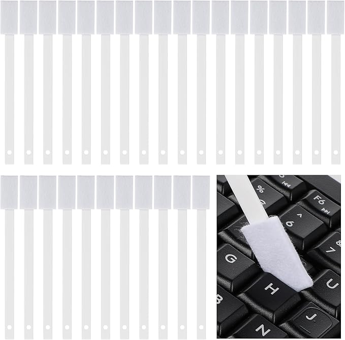 50Pcs Disposable Crevice Cleaning Tool Crevice Brush Crevice Hole Brush Suitable for Small Spaces,Keyboards,Grooves (White)