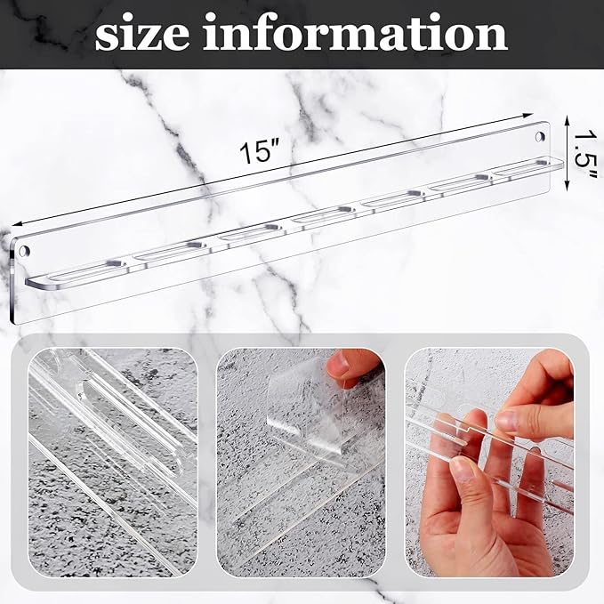 5 Pack Acrylic Sunglasses Organizer Storage Wall Mounted Eyeglasses Holder Hanging Eyewear Display Rack Hanger for Entryway Shelf (Clear)