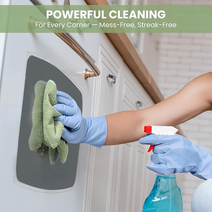 Microfiber Cleaning Cloth, 12 Pack Assorted Color Cleaning Rags for Housekeeping, Colorful Reusable Microfiber Towels for Car, Kitchen, Bathroom and Household Cleaning Supplies, 11.8"X11.8"