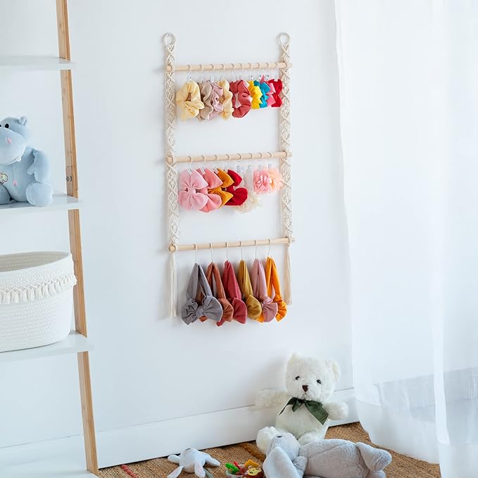 Dahey Hair Clip Organizer and Hair Bows Organizer for Girls Hair Accessories Organizer Bedroom Bathroom College Dorm Room Decor for Women and Girls