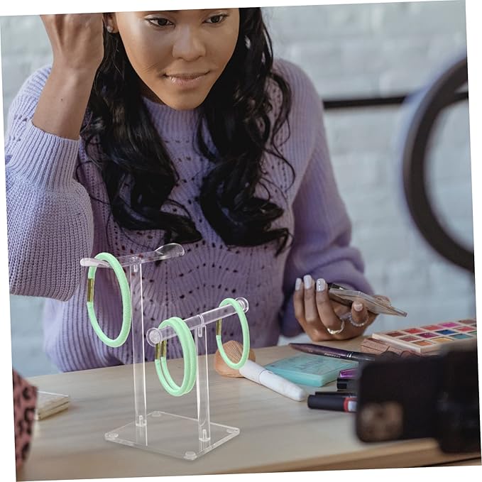 LIFKOME Acrylic Headband Display Stand Hair Accessories Organizer for Easy for Boutiques and Home Use Hairband Rack
