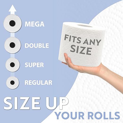 BROOKSTONE, Chrome Toilet Paper Holder, Freestanding Bathroom Tissue Organizer, Minimalistic Storage Solution, Stylish Design [Holds MEGA Rolls]