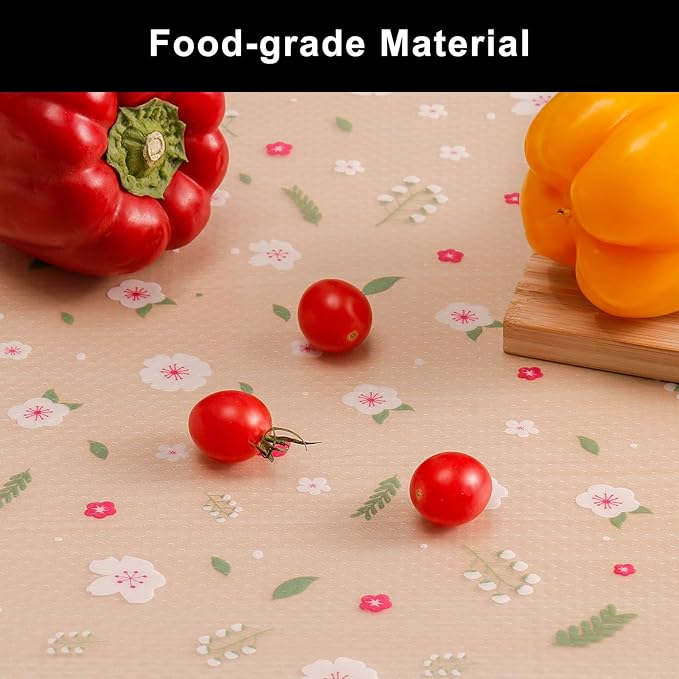 Cooyes Shelf Liner – Premium Non-Adhesive Cabinet & Drawer Liner for Kitchen – Waterproof Shelf Paper with Modern Pattern – Durable EVA Cabinet Mat – Easy to Cut (17.5" W x 197" L)